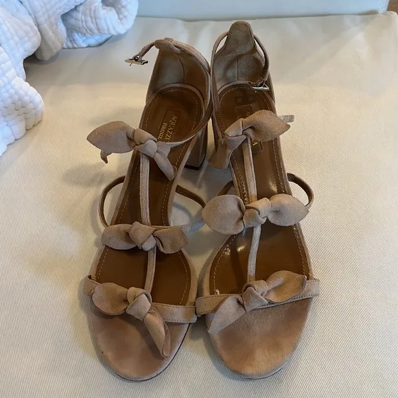 Aquazzura St. Tropez Bow 50mm Sandals