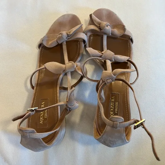 Aquazzura St. Tropez Bow 50mm Sandals