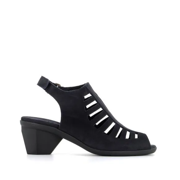 ARCHE sandals enexor nuit (small heeled sandals- Black Suede- 11M (size 42)