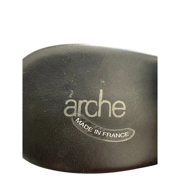 ARCHE sandals enexor nuit (small heeled sandals- Black Suede- 11M (size 42)