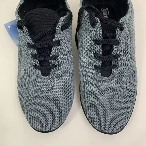 Arcopedico LS Shoes Womens 7 - 7.5 US / 38 EU Gray Knit Sneakers Shocks Comfort