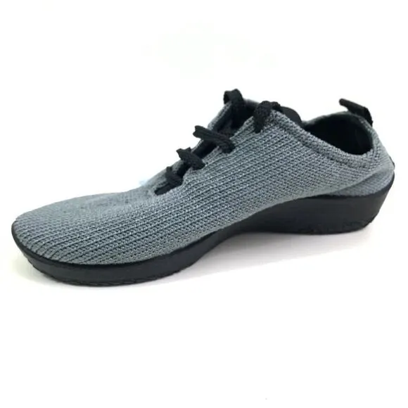 Arcopedico LS Shoes Womens 7 - 7.5 US / 38 EU Gray Knit Sneakers Shocks Comfort