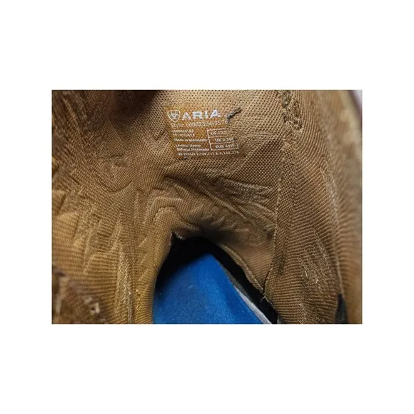 Ariat 10.5 EE Brown Leather Workhog Western Work Boots Rodeo Ranch Cowboy