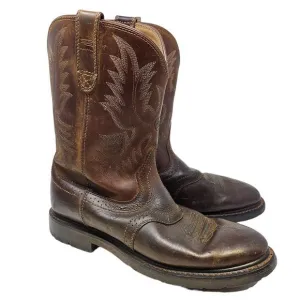 Ariat 10.5 EE Brown Leather Workhog Western Work Boots Rodeo Ranch Cowboy