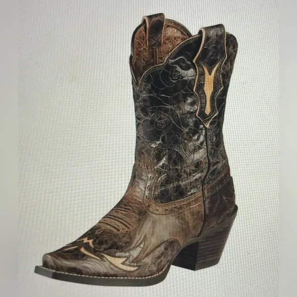Ariat boots western women sz 6.5 B “Dahlia” style 10008781 brown