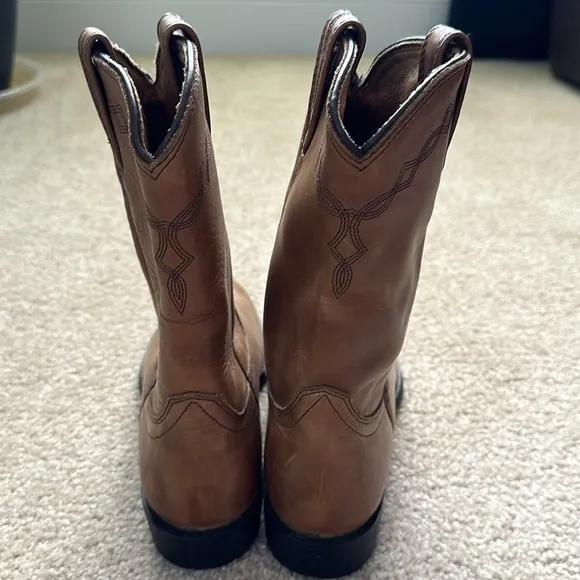 ARIAT Heritage Roper Western Leather Boots Round Toe Distressed Women’s 6.5