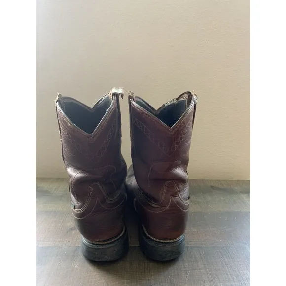Ariat Leather Cowboy Work Boots Mens Size 8 D, Model ASTM F2892-11 EH Brown