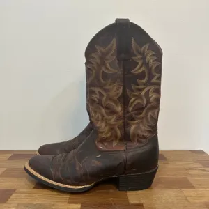 Ariat Mens Cowboy Boots 11.5D Leather Brown Western Rodeo Mid Calf Outdoor Shoe