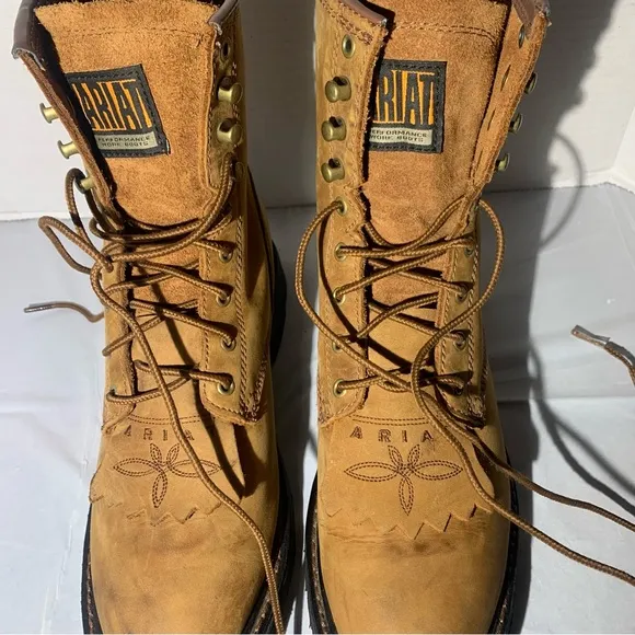 ARIAT MENS (WOMENS) LEATHER PERFORMANCE WORK BOOTS  ATS. ATSM F2892-11EH US 8D