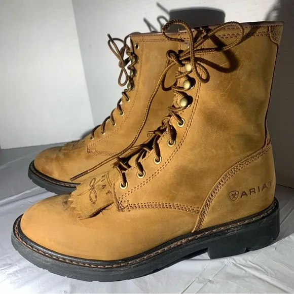 ARIAT MENS (WOMENS) LEATHER PERFORMANCE WORK BOOTS  ATS. ATSM F2892-11EH US 8D