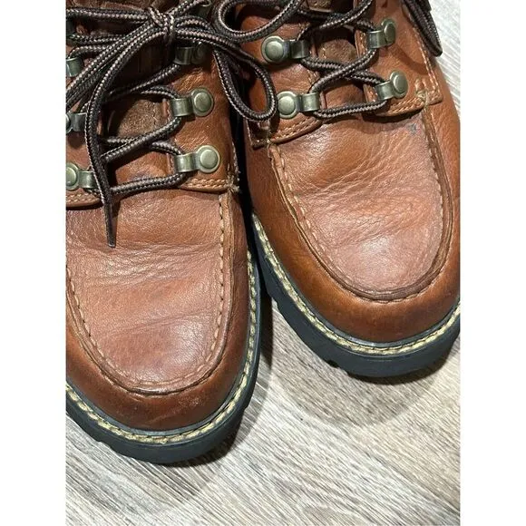 Ariat men’s brown leather lace up chukka work boot  8