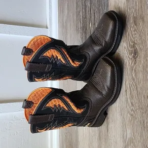 Ariat Orange Kid's Work VentTEK Boots Size 13