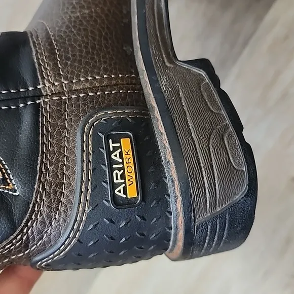 Ariat Orange Kid's Work VentTEK Boots Size 13