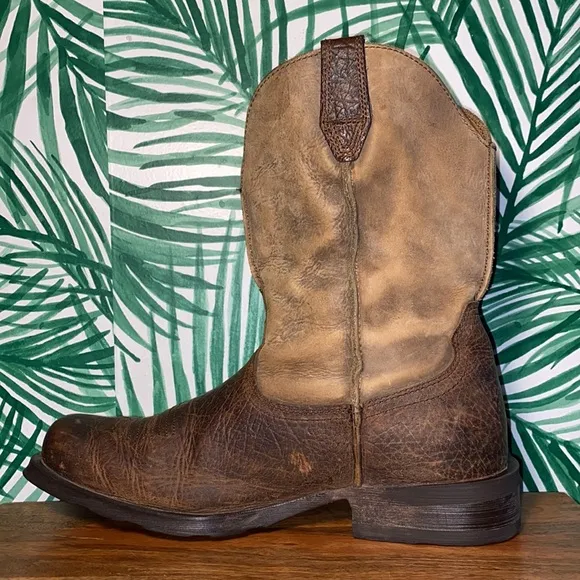 Ariat Rambler Brown Leather Western Work Boots Men’s 11 D 35829