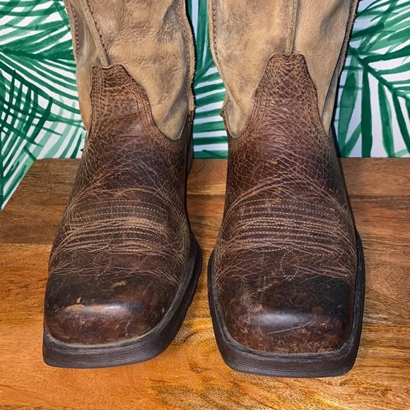 Ariat Rambler Brown Leather Western Work Boots Men’s 11 D 35829