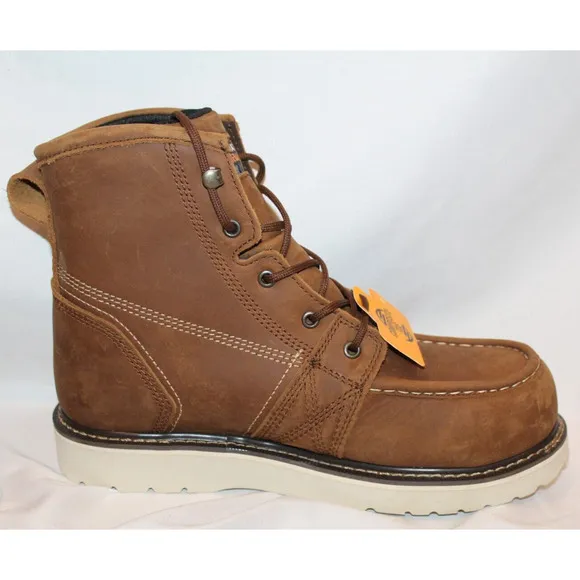 ARIAT Rebar Wedge Moc Toe 6&quot;‎ Waterproof Composite Toe Work Boot Men's Sz 9 WIDE