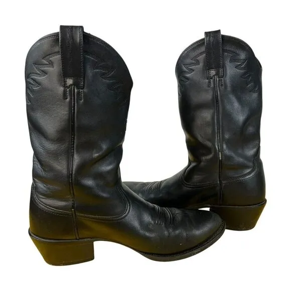 Ariat Sedona Western Cowboy Boots Mens Size 12 D Black Leather Lined Style 34601
