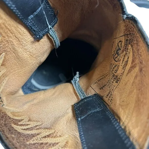 Ariat Sedona Western Cowboy Boots Mens Size 12 D Black Leather Lined Style 34601