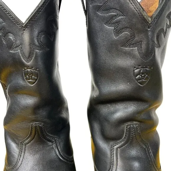 Ariat Sedona Western Cowboy Boots Mens Size 12 D Black Leather Lined Style 34601