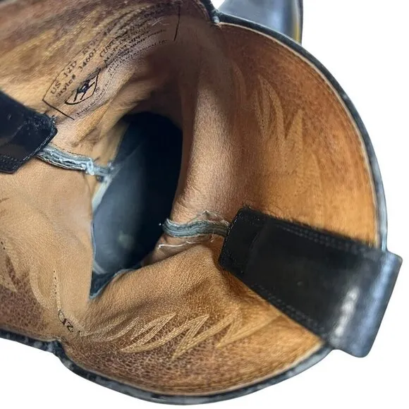 Ariat Sedona Western Cowboy Boots Mens Size 12 D Black Leather Lined Style 34601