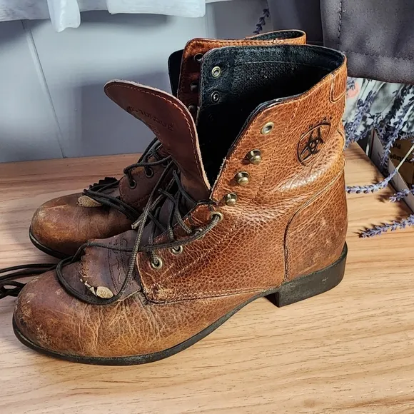 Ariat Size EU 39 Brown Leather Men's Boots