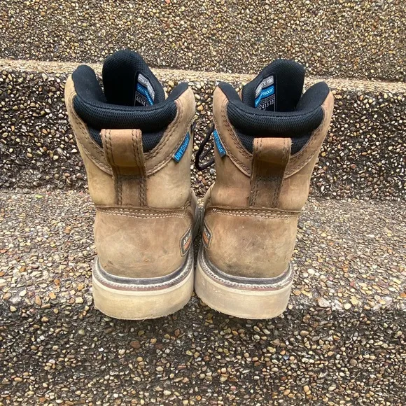 Ariat Work Men's Rebar F2413-18 Brown Leather Composite Toe Work Boots 11.5D