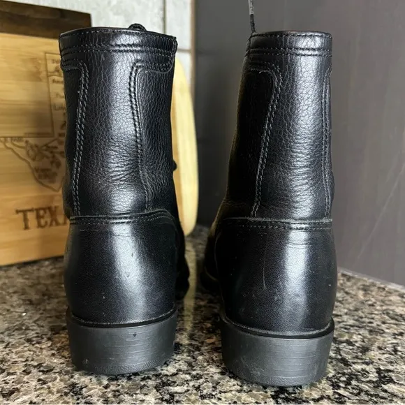 Arita Competitor II Black Deertan Roper Heel Boots Size 7 1/2