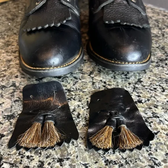Arita Competitor II Black Deertan Roper Heel Boots Size 7 1/2