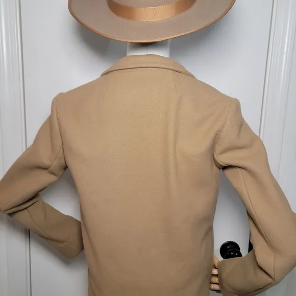Aritzia Babaton Stedman Wool Blend Coat Brown Size XXS