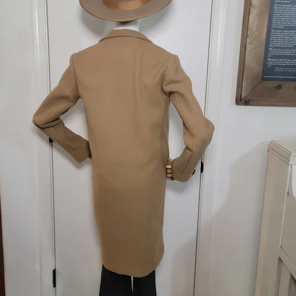 Aritzia Babaton Stedman Wool Blend Coat Brown Size XXS