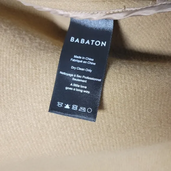 Aritzia Babaton Stedman Wool Blend Coat Brown Size XXS