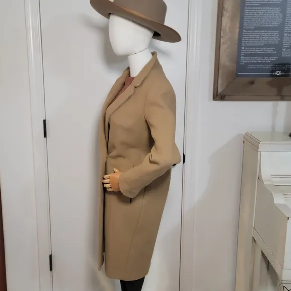 Aritzia Babaton Stedman Wool Blend Coat Brown Size XXS