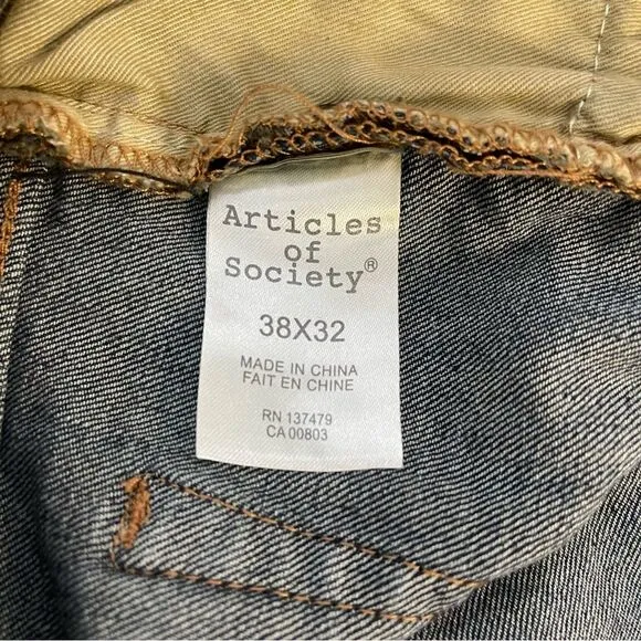 Articles of Society Slim Dylan Men’s Denim Jeans Size 38x32