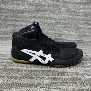 Asics Matflex 7 Black &amp; White Wrestling Shoes 1081A051 Men's Size 12.5