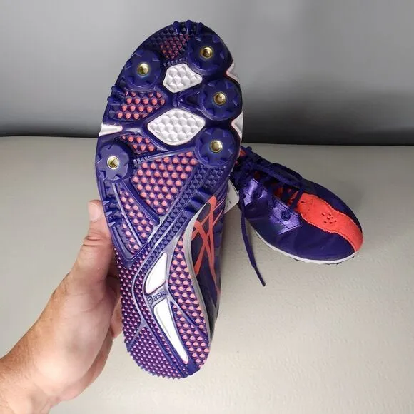 ASICS Womens Hyper-Rocketgirl 6 Track &amp; Field Shoes Purple G355N Low Top 7.5 New