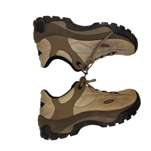 Asolo  Tan Suede Low Hiking Trail Shoes Women's US 7M EU 38