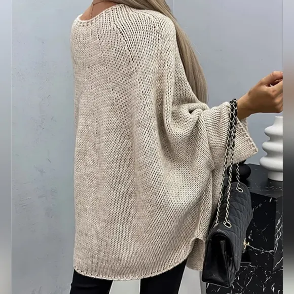 Aspen Batwing Knit Sweater - Pink