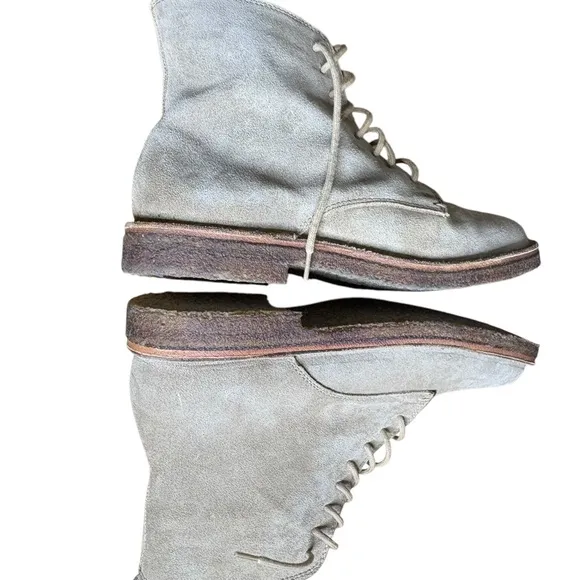 Astroflex 1820 8 Hole Taupe Men’s Boots Suede Leather Crepe Sole 43