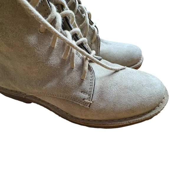 Astroflex 1820 8 Hole Taupe Men’s Boots Suede Leather Crepe Sole 43