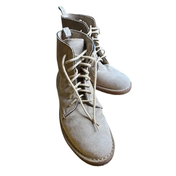 Astroflex 1820 8 Hole Taupe Men’s Boots Suede Leather Crepe Sole 43