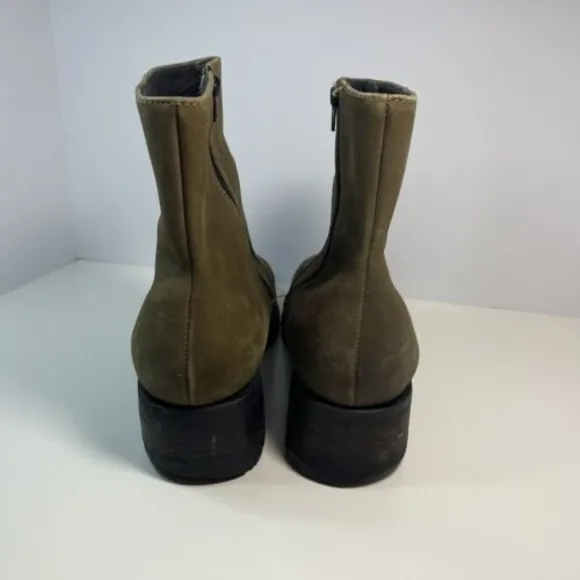 Authentic Durango Boots 7 Olive Green Lug Zipper Mens Size 12 D Work Boots