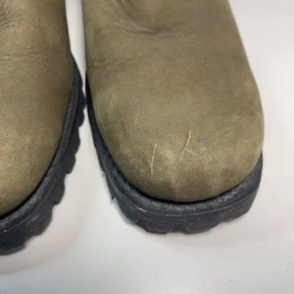 Authentic Durango Boots 7 Olive Green Lug Zipper Mens Size 12 D Work Boots