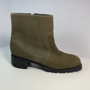 Authentic Durango Boots 7 Olive Green Lug Zipper Mens Size 12 D Work Boots