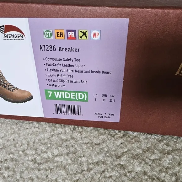 Avenger Women's Leather Composite Toe Work Boots