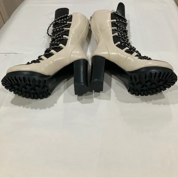 Azalea Wang Black &amp; Bone Can’t Touch This Chunky Boots Size 7.5