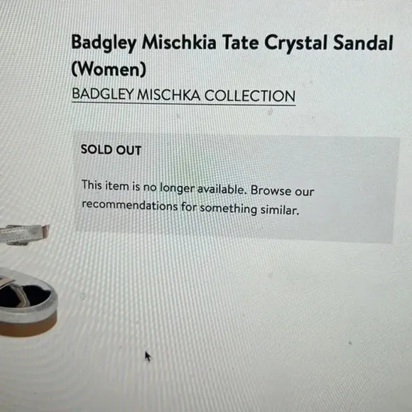 Badgley Mischa‎ Tate Platino Crystal Dress Sandal