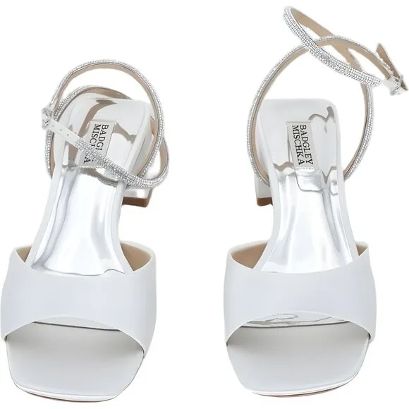 Badgley Mischka Heeled Sandal in Soft White for Women - Size 9