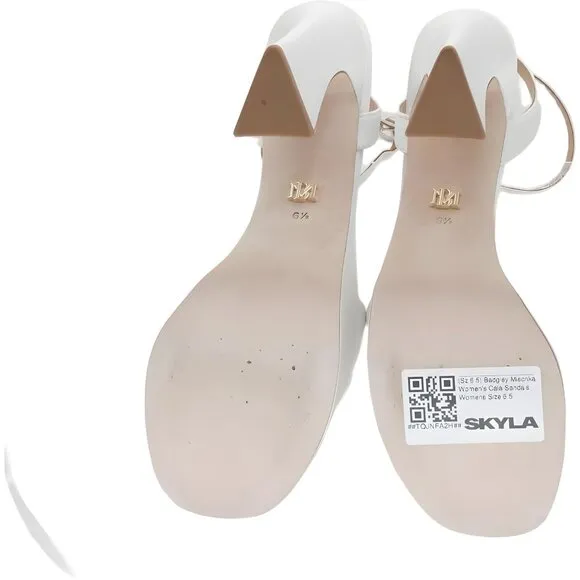 Badgley Mischka Women's Caia Sandals in Elegant White, Size 6.5