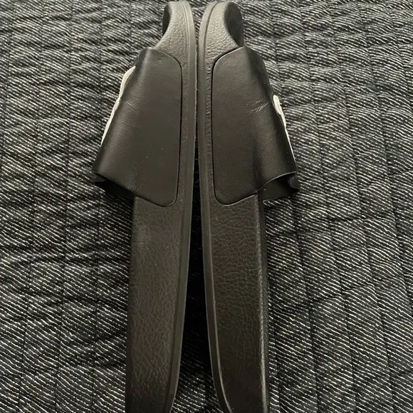 Balmain Black Sandals with White Logo