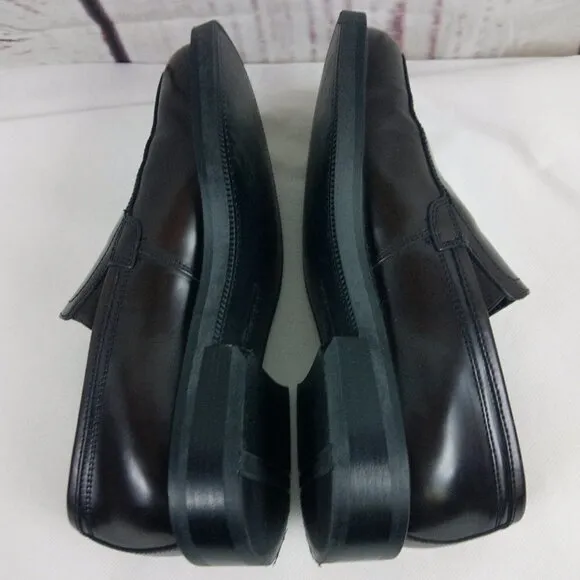 Bass &quot;Gavin&quot; Men's Italian Made Brown Leather Slip On Casual Dress Shoes…